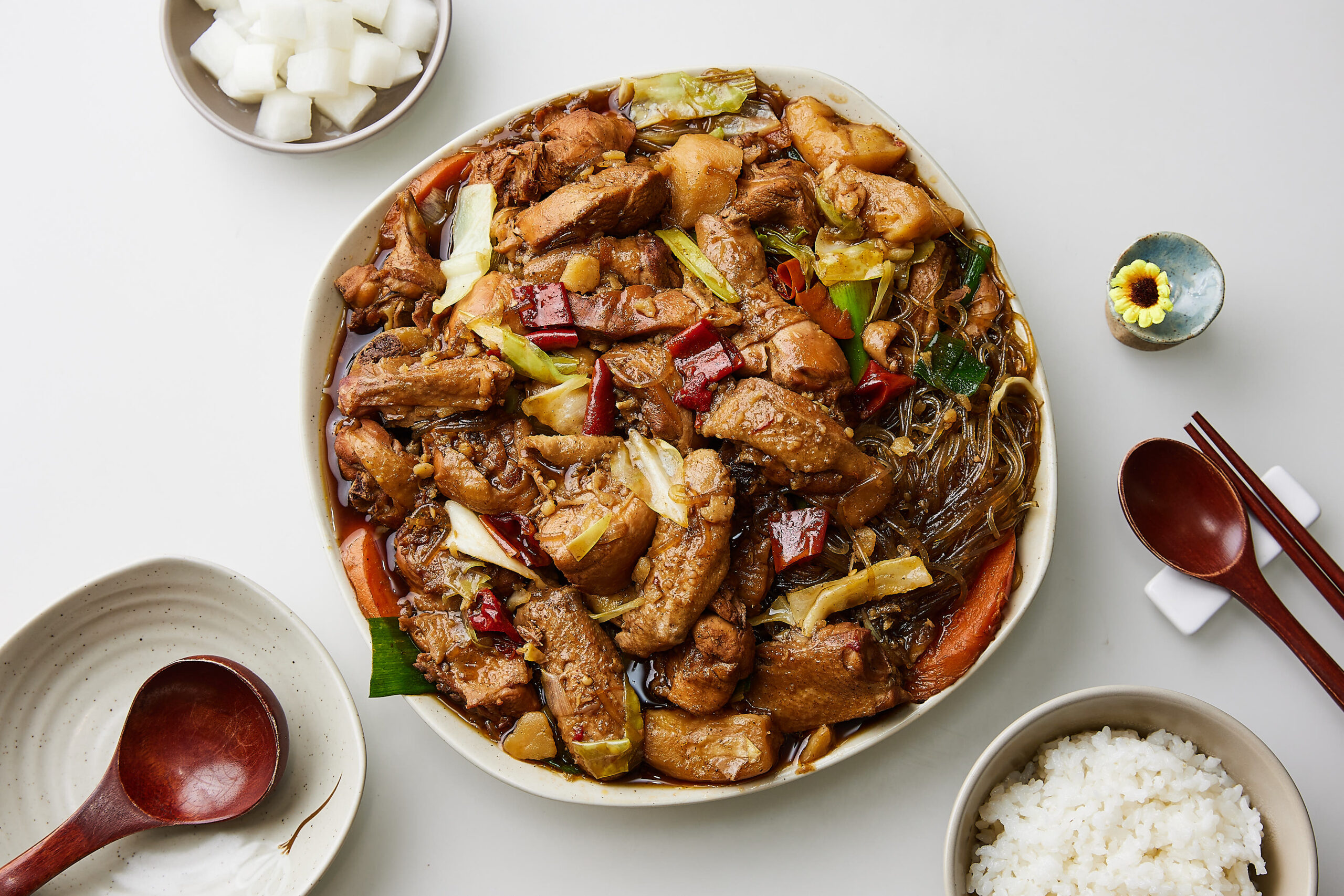 Jjimdak Recipe (Korean Braised Chicken)